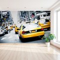 Fototapeta - taxi, miasto, ulica
