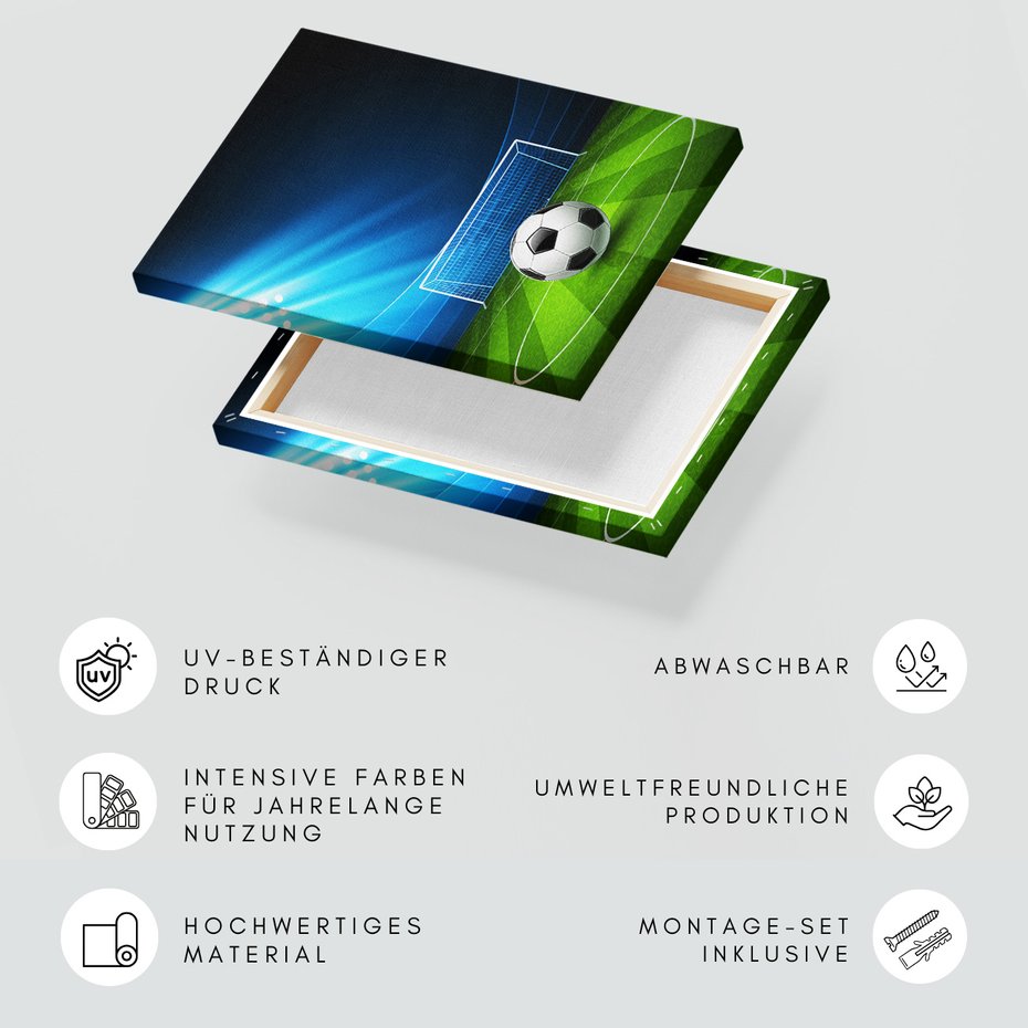 Obraz na płótnie - piłka nożna, sport, gol