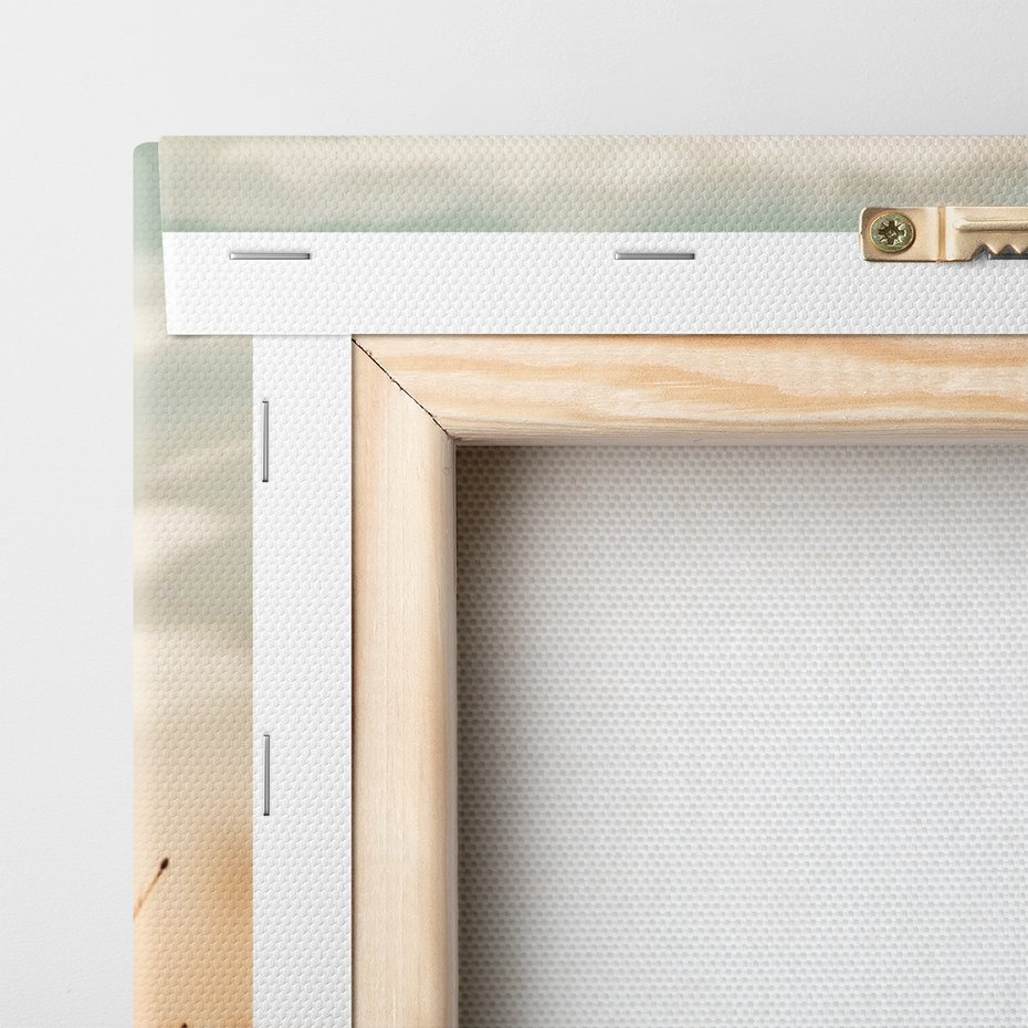 Obraz na płótnie - łąka, kwiaty, zachód słońca