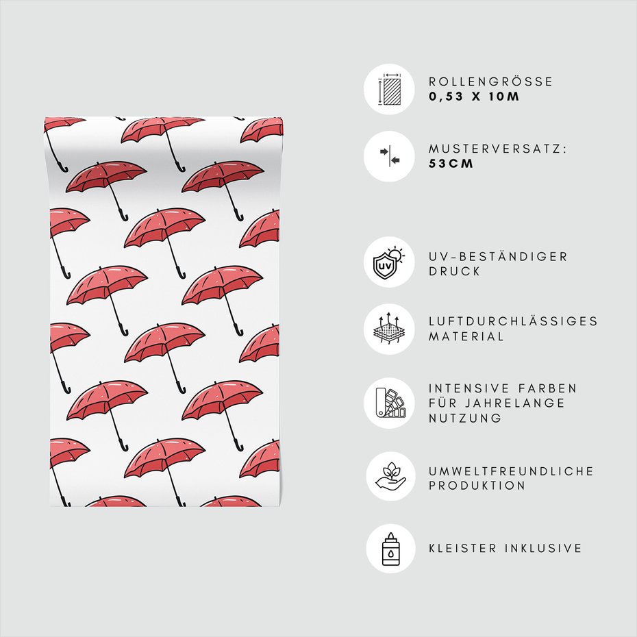 Tapeta - parasole, tło, rysunek