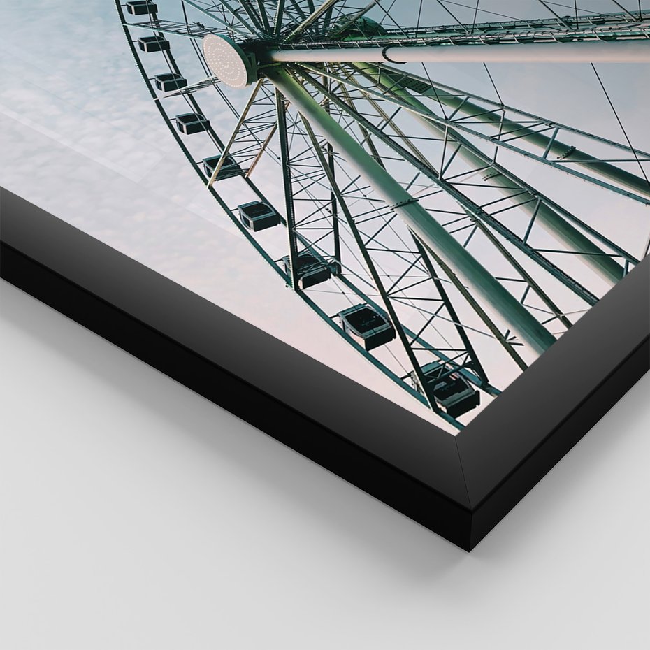 Zestaw obrazy w ramie, plakaty - atrakcje, piasek, morze - rama czarna