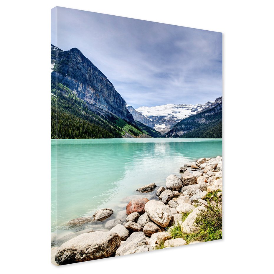 Obraz na płótnie - góry, jezioro, krajobraz