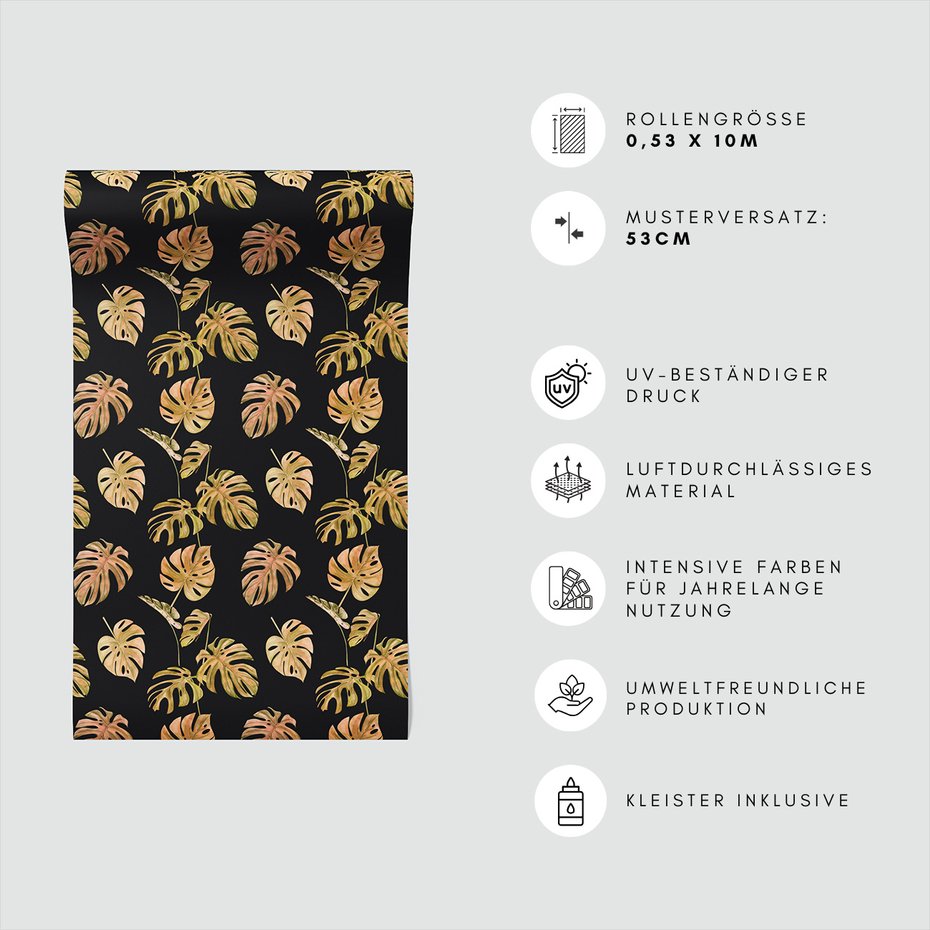 Tapeta - liście, monstera, natura