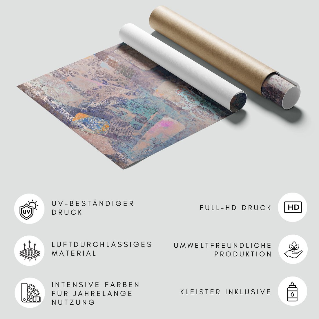 Fototapeta - loft, abstrakcja, akwarela