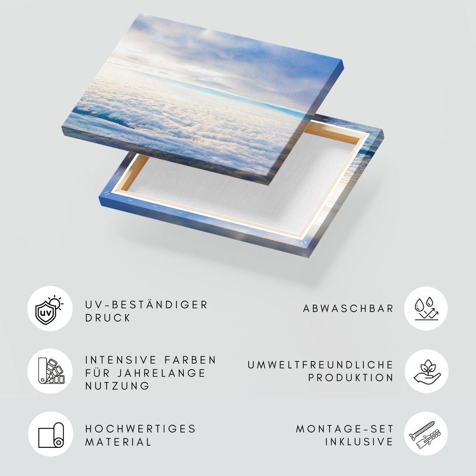 Obraz na płótnie - niebo, chmury, widok