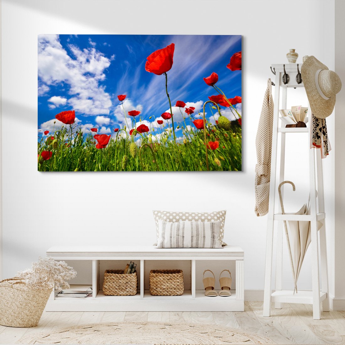 Obraz na płótnie - maki, kwiaty, lato