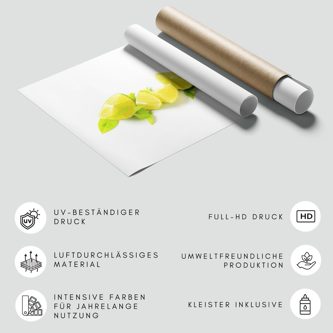 Fototapeta - limonki, owoce, cytrusy