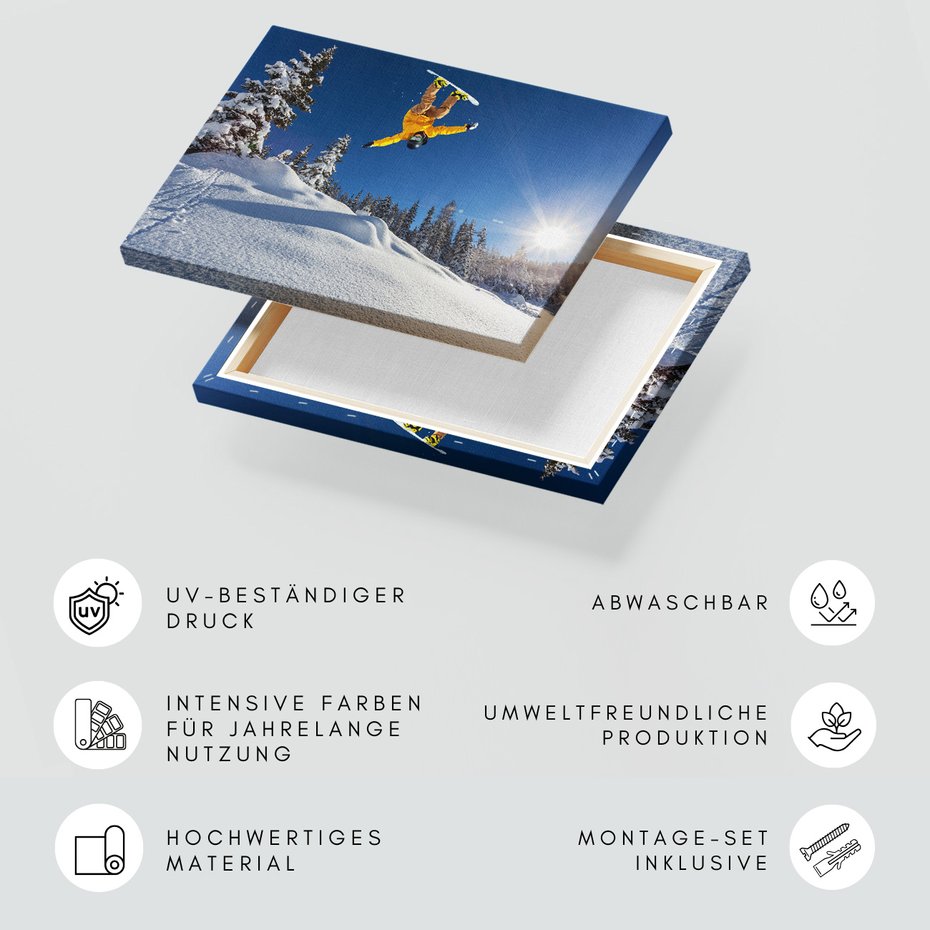 Obraz na płótnie - snowboard, zima, śnieg