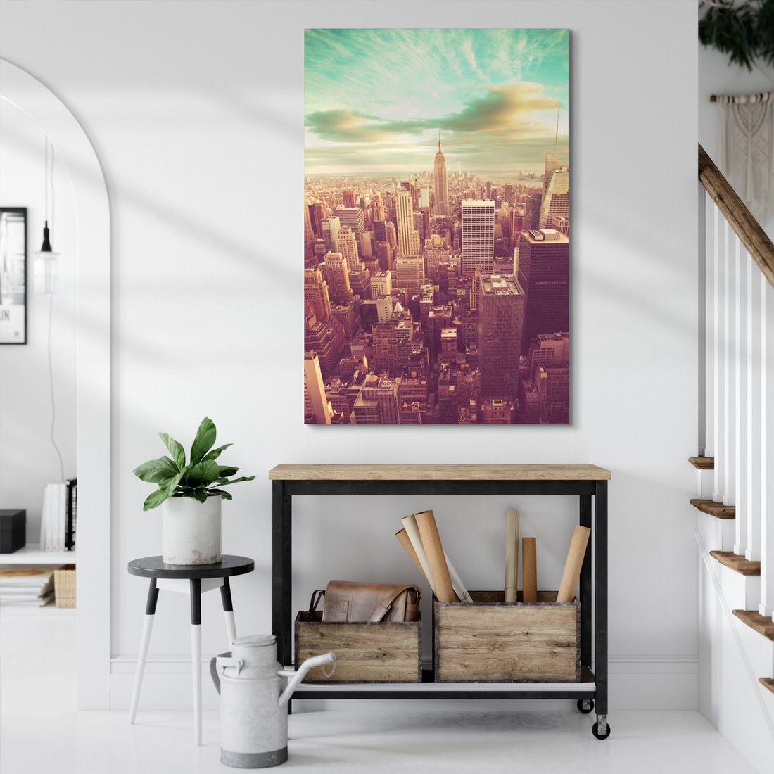 Obraz na płótnie - miasto, drapacze chmur, panorama