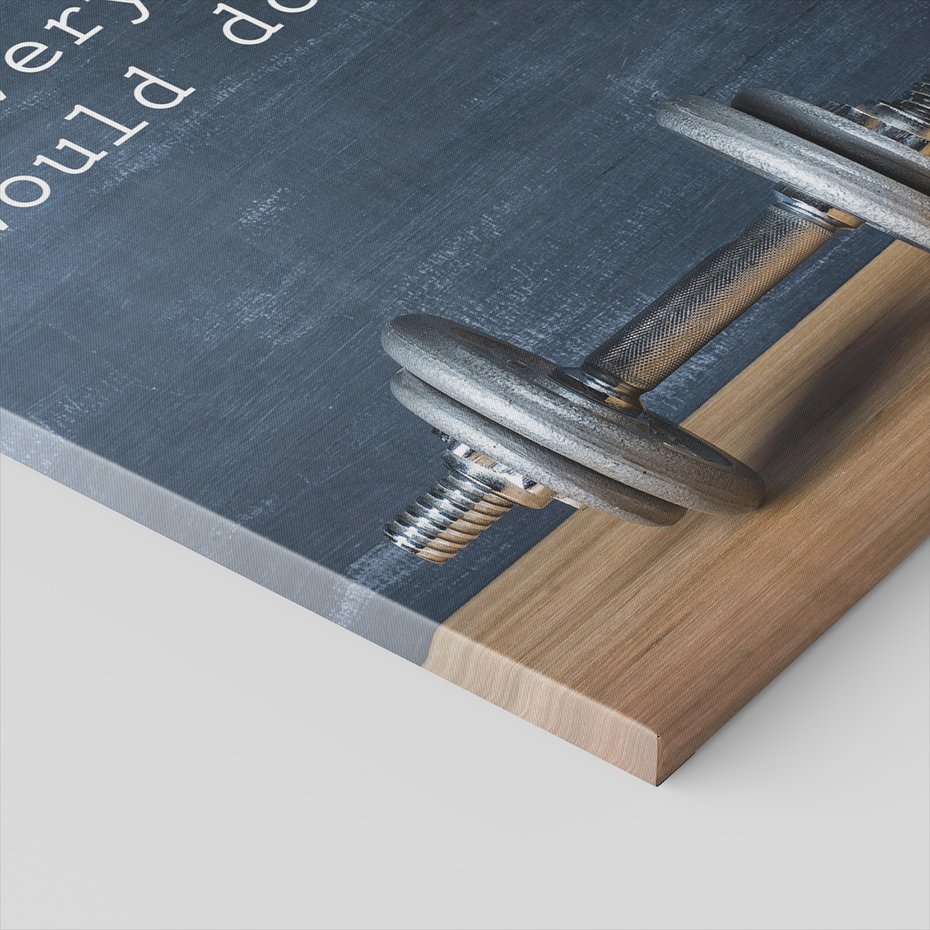 Obraz na płótnie - siłownia, ćwiczenia, ciężary