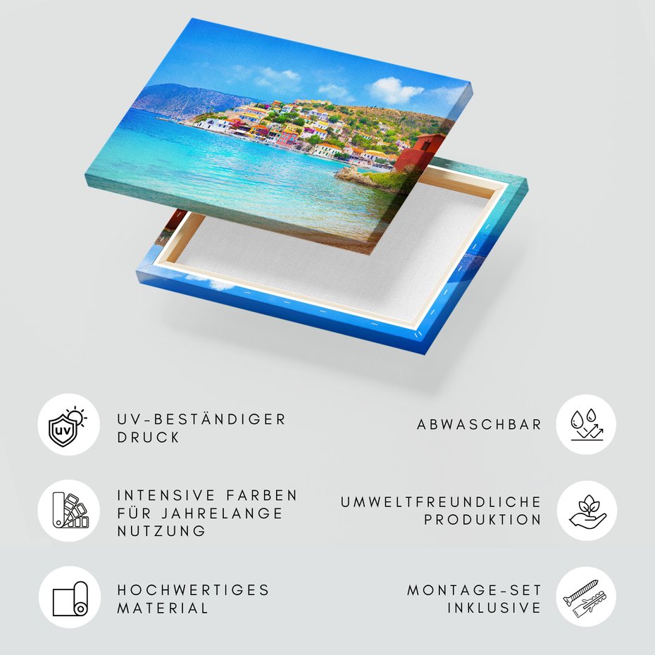 Obraz na płótnie - morze, miasto, woda