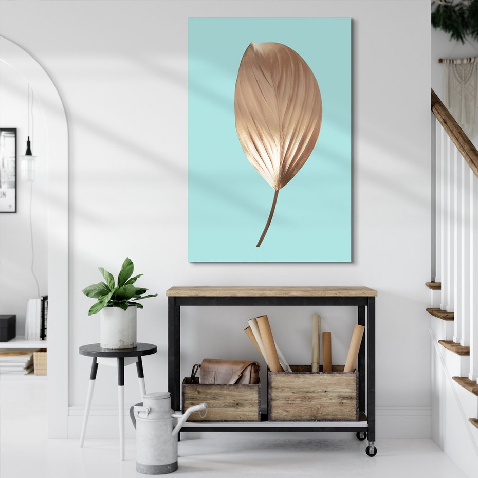 Obraz na płótnie - liść, roślina, dekoracja