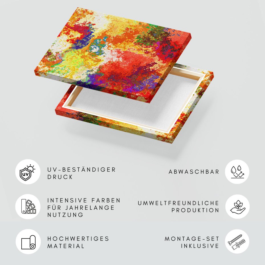 Obraz na płótnie - abstrakt, kolory, wzór