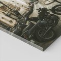 Obraz na płótnie - motocykl, ulica, miasto