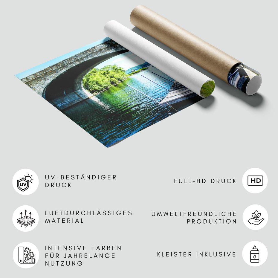 Fototapeta - most, woda, krajobraz