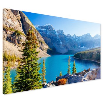 Obraz na płótnie - góry, jezioro, lasy