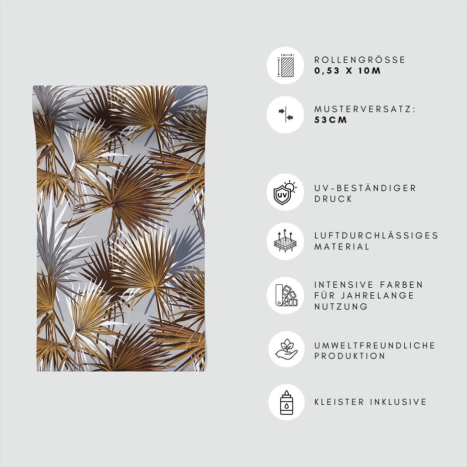 Tapeta - liście, ornament, tło