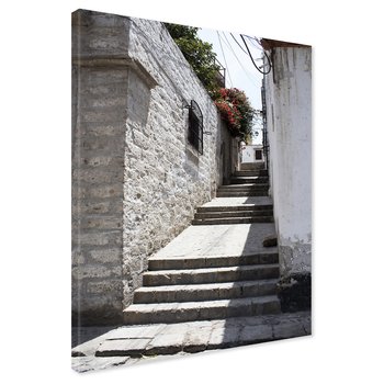 Obraz na płótnie - uliczka, schody, miasto