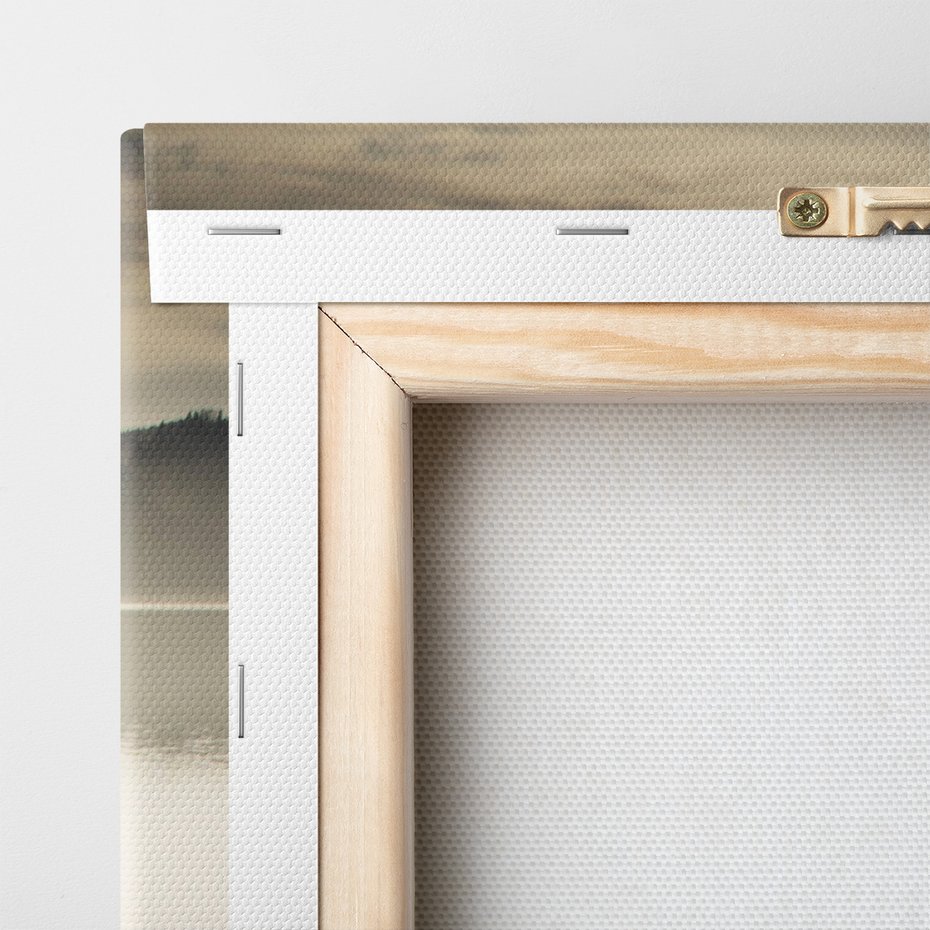 Obraz na płótnie - pomost, jezioro, drewno