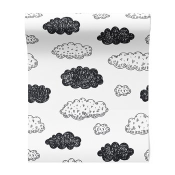 Tapeta - dziecięca, chmury, niebo,