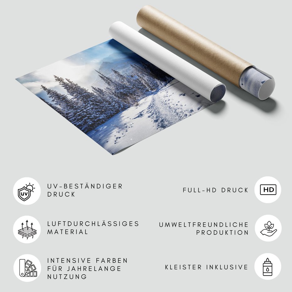 Fototapeta - zima, śnieg, góry