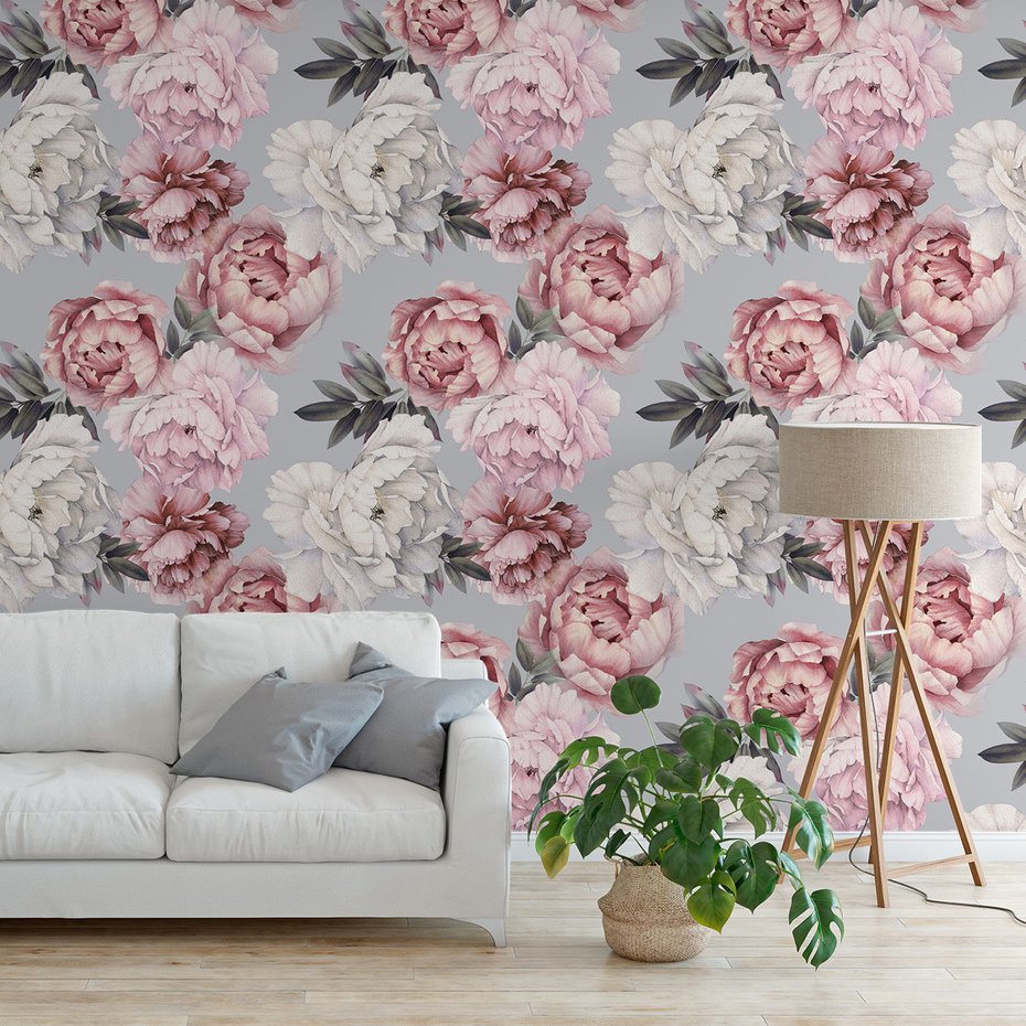 Tapeta - kwiaty, płatki, elegancja