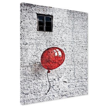 Obraz na płótnie - mur, balon, grafiti