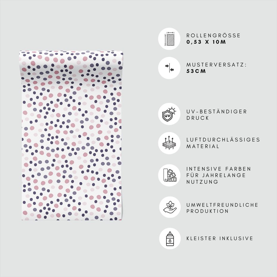 Tapeta - kropki, tło, pastelowe