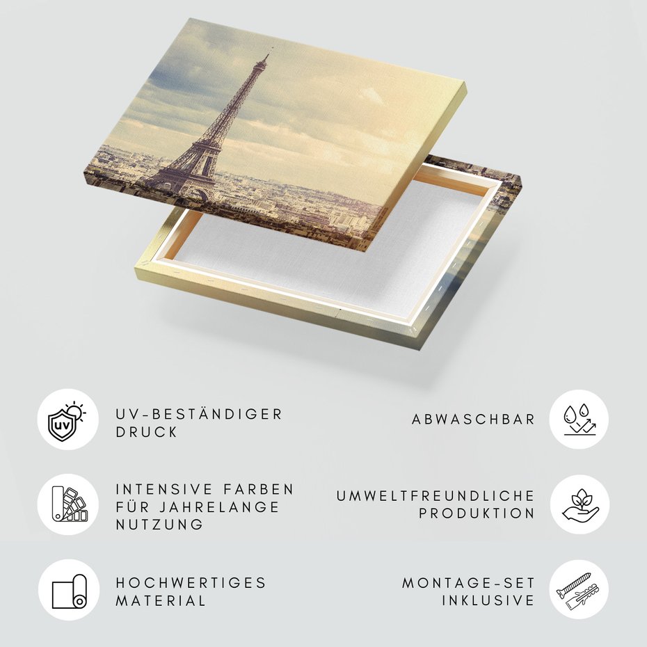 Obraz na płótnie - Paryż, wieża, miasto