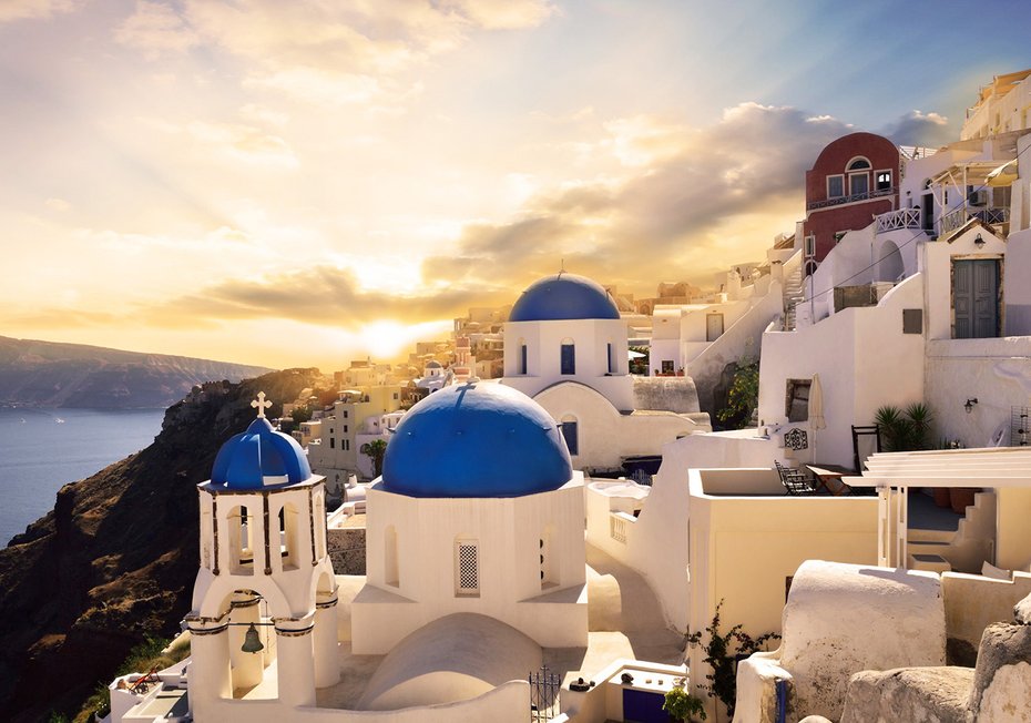 Fototapeta - Santorini, Grecja, architektura