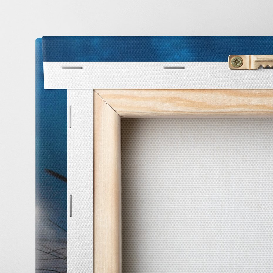 Obraz na płótnie - zachód słońca, plaża, morze