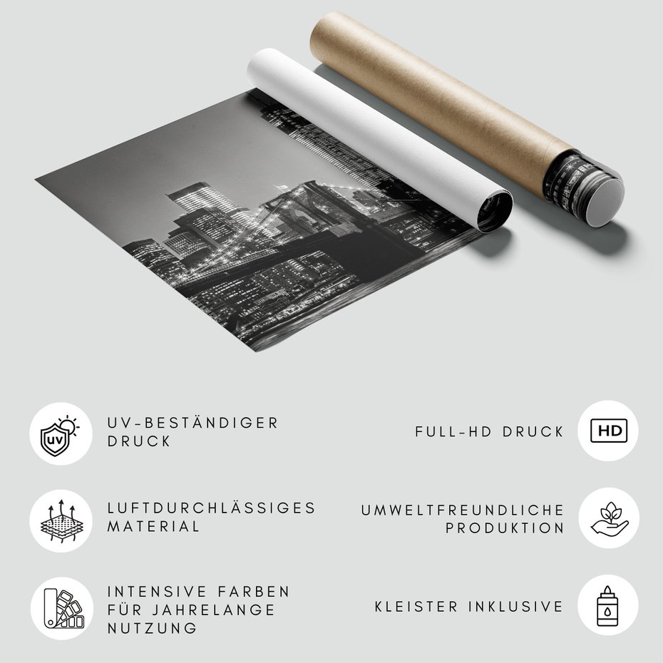 Fototapeta - miasto, most, noc