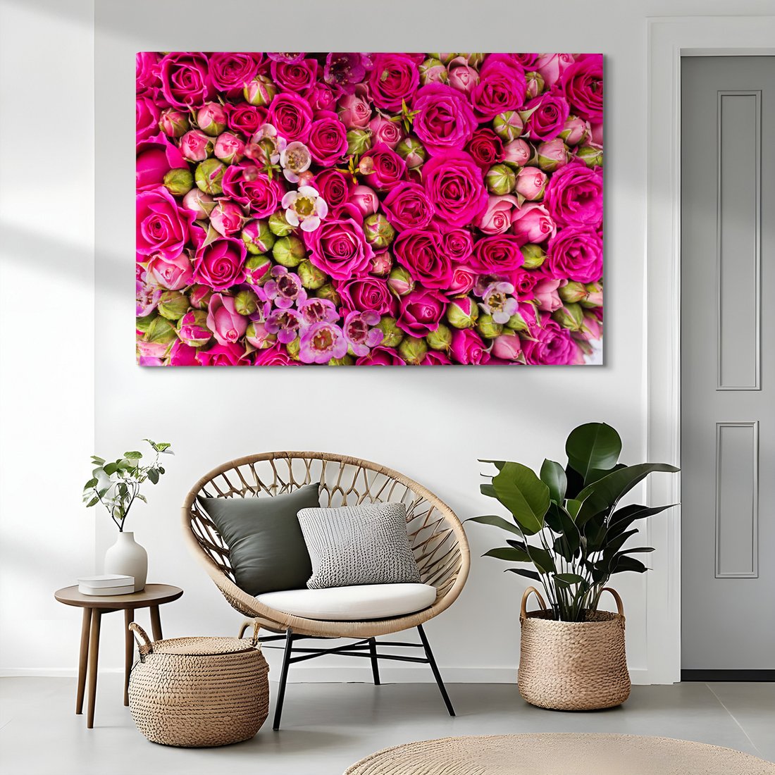 Obraz na płótnie - róże, kwiaty, bukiet