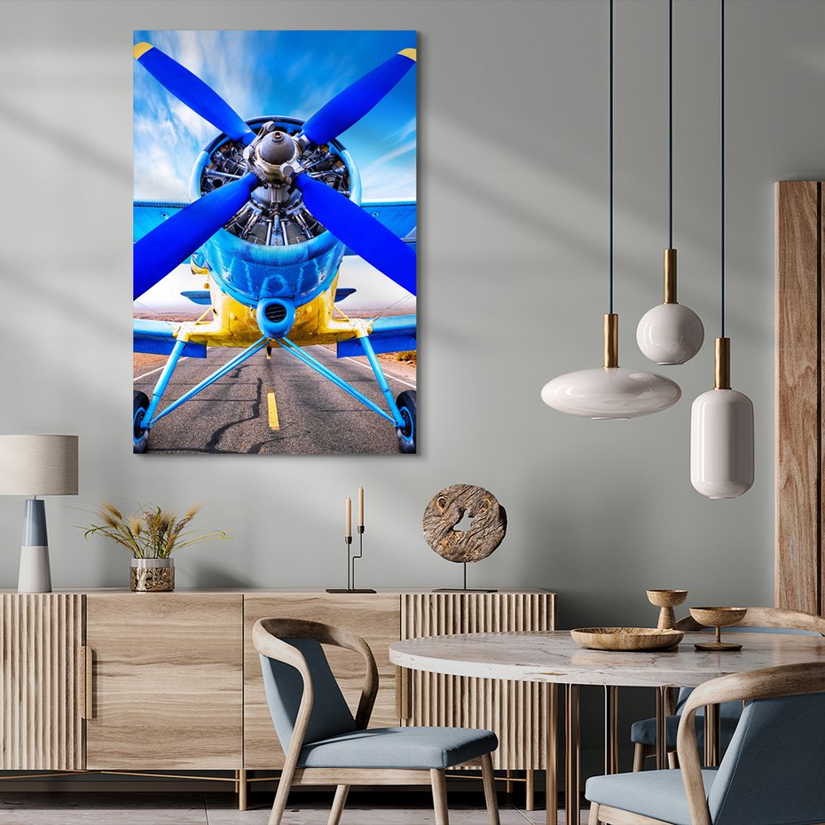 Obraz na płótnie - samolot, niebo, silnik