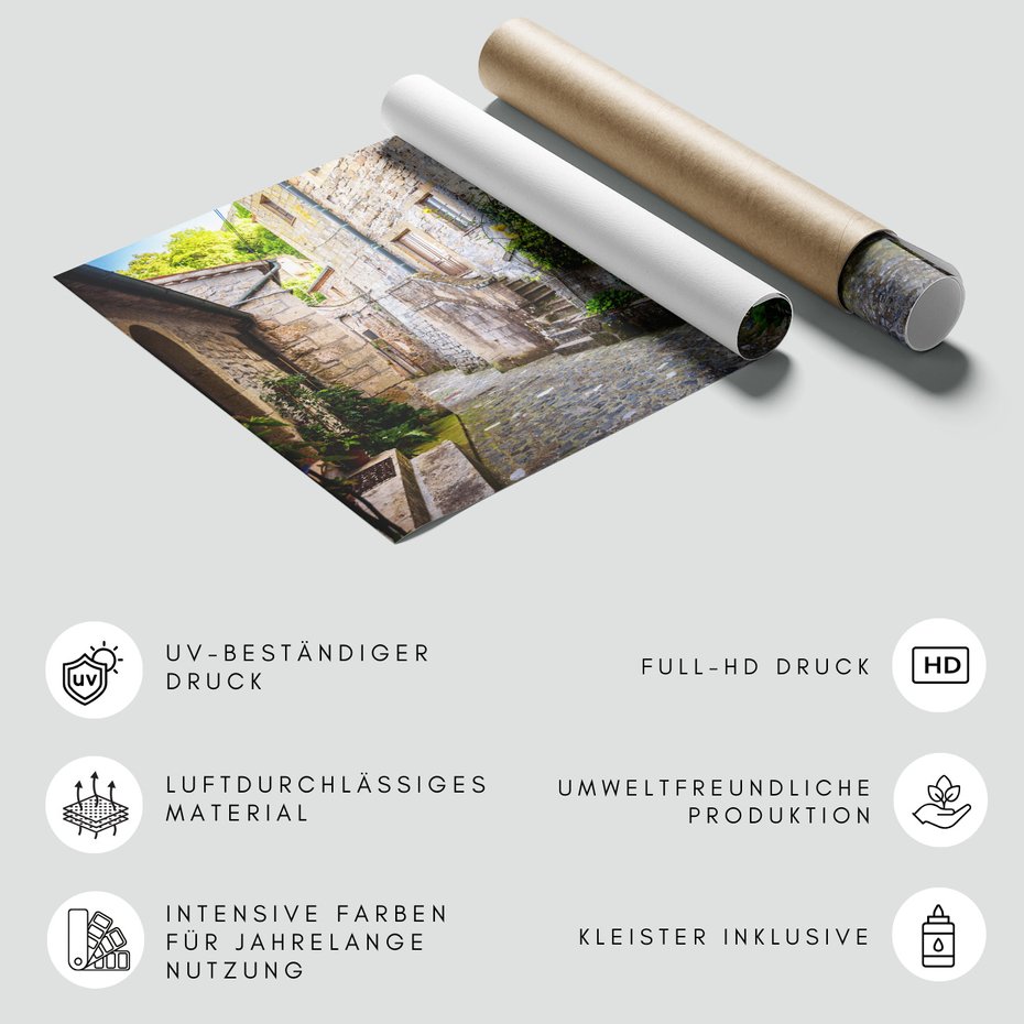 Fototapeta - uliczka, miasto, kamień