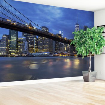 Fototapeta - Brooklyn Bridge, Nowy Jork, miasto