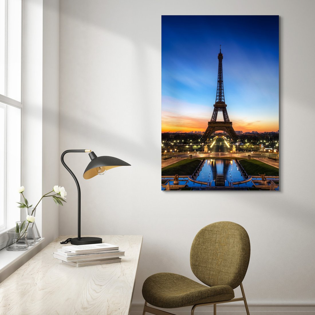 Obraz na płótnie - wieża Eiffla, Paryż, miasto