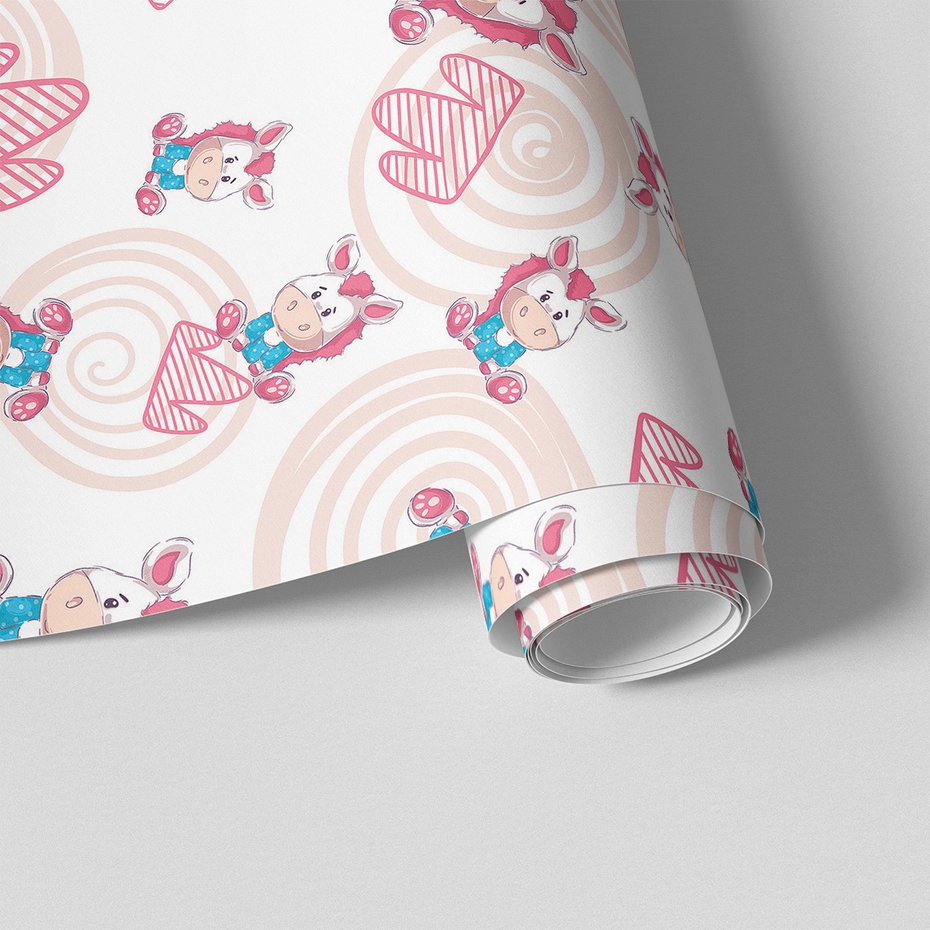 Tapeta - dziecięca, zwierzę, ilustracja,