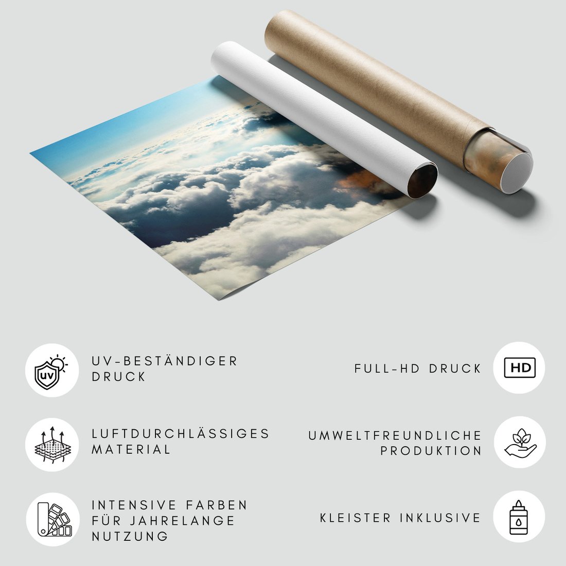 Fototapeta - chmury, niebo, wysokość