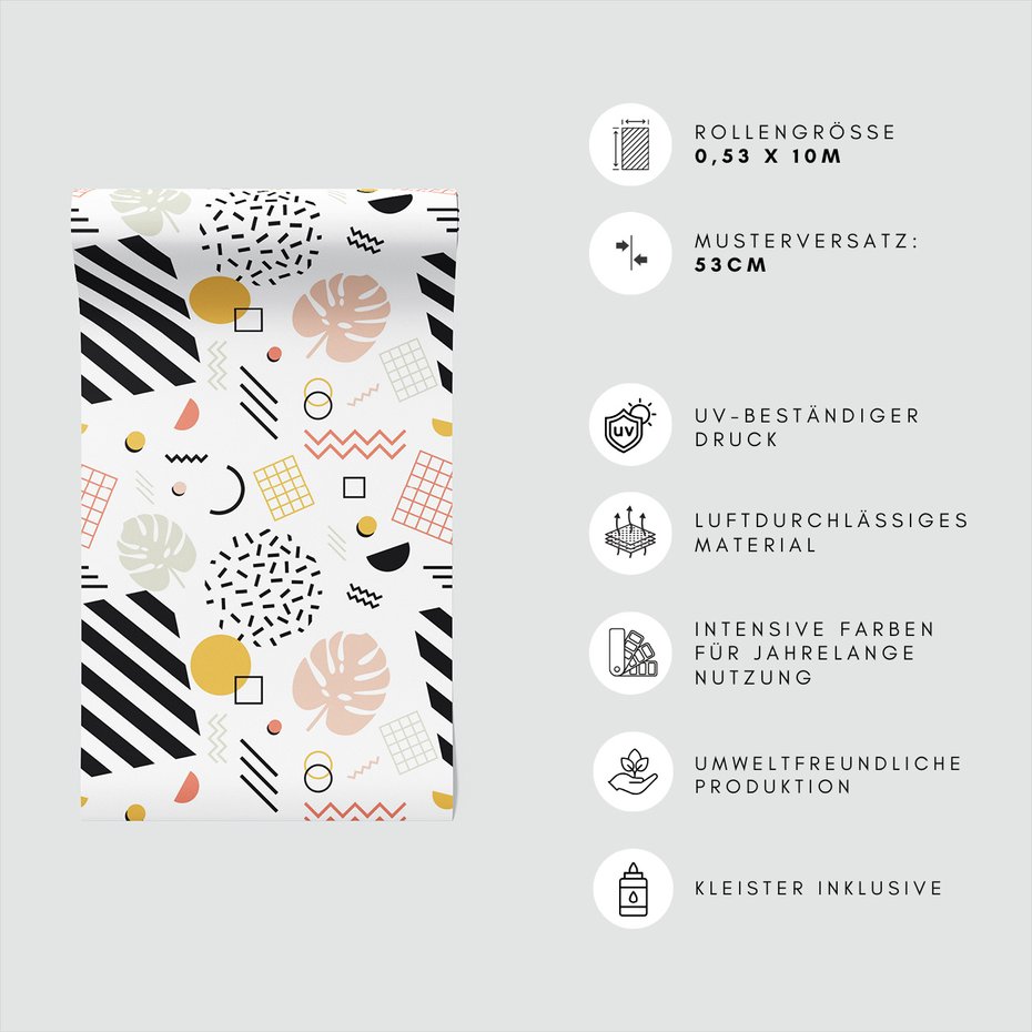 Tapeta - figury, linie, kształty