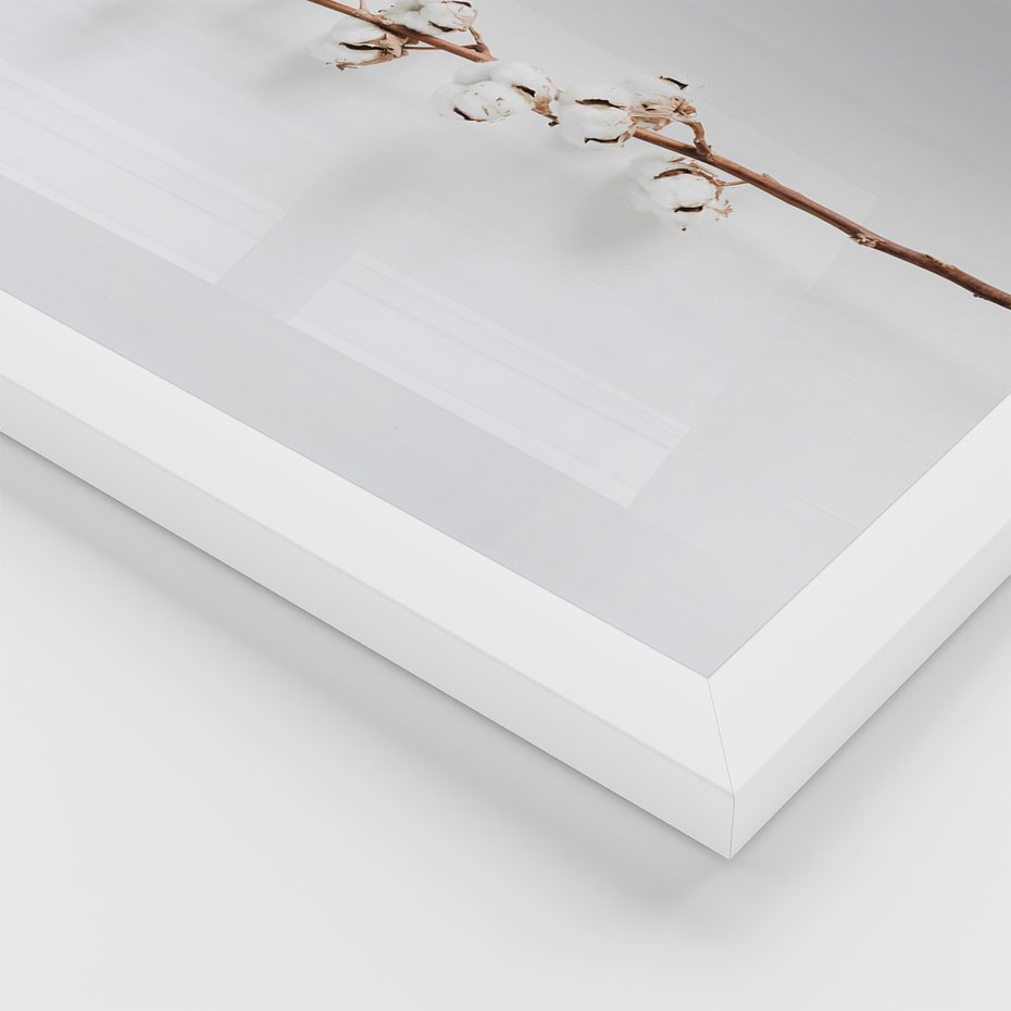 Zestaw obrazy w ramie, plakaty - bawełna,dynie,laptop - rama biała