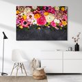 Obraz na płótnie - kwiaty, abstrakcja, tło