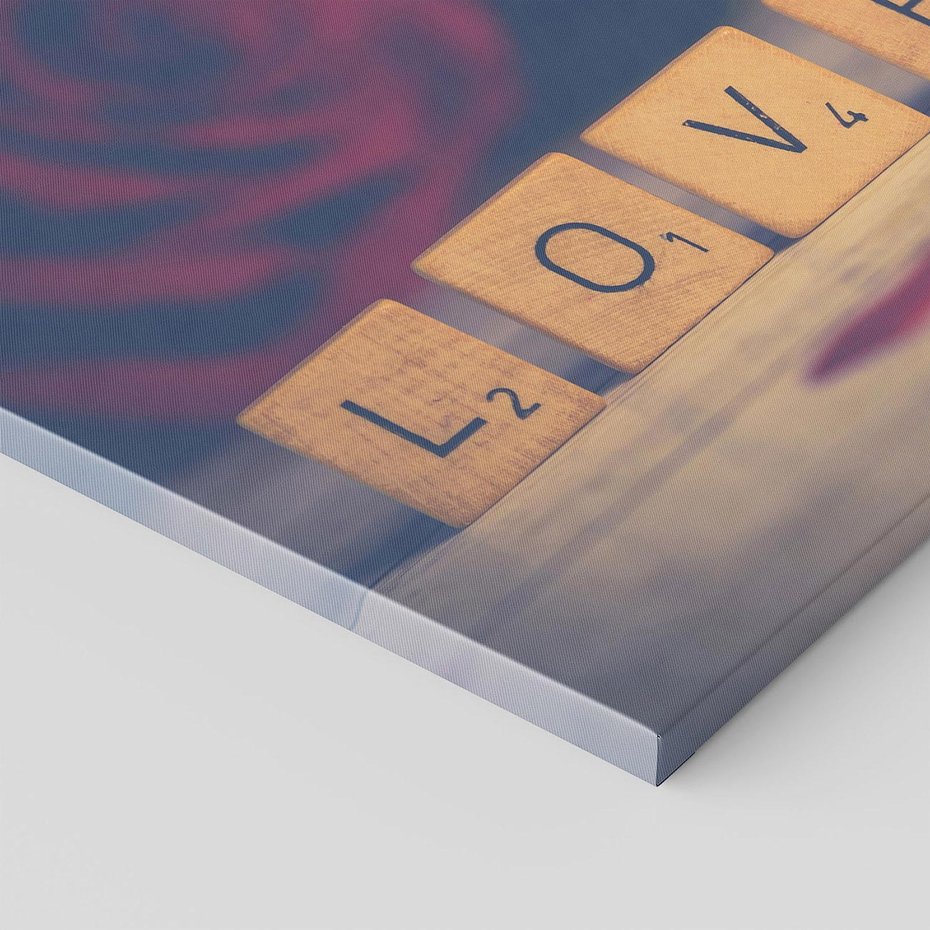 Obraz na płótnie - miłość, serce, róże