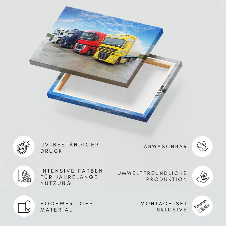 Obraz na płótnie - ciężarówki, transport, pojazdy