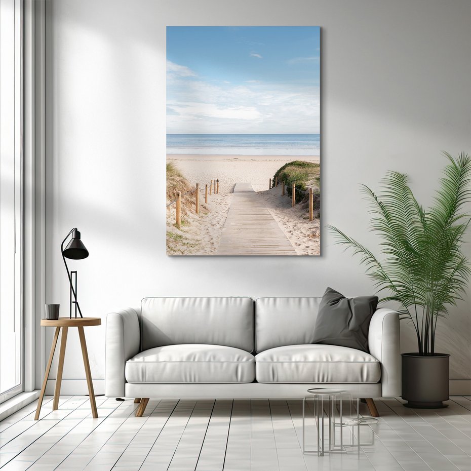 Obraz na płótnie - plaża, morze, piasek