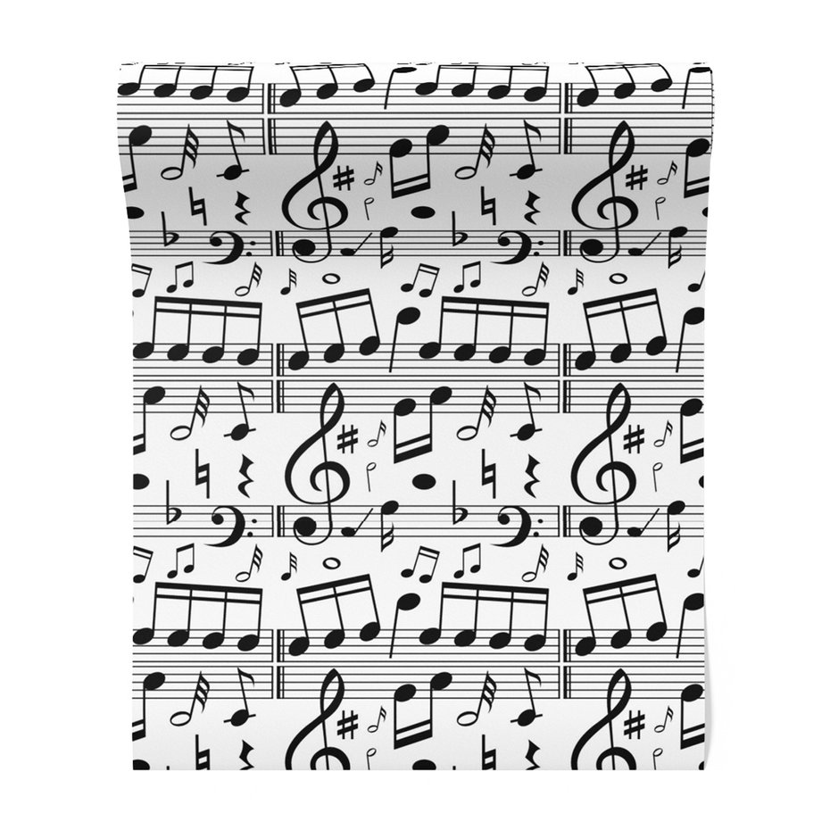 Tapeta - muzyka, nuty, kluczwiolinowy