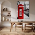 Obraz na płótnie - Londyn, budka telefoniczna, Big Ben