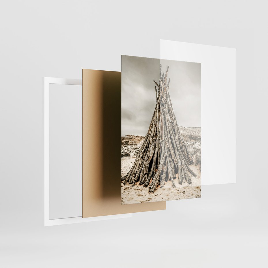 Zestaw obrazy w ramie, plakaty - vintage, dom, drewno - rama biała