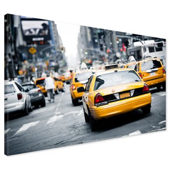 Obraz na płótnie - taxi, ulica, miasto
