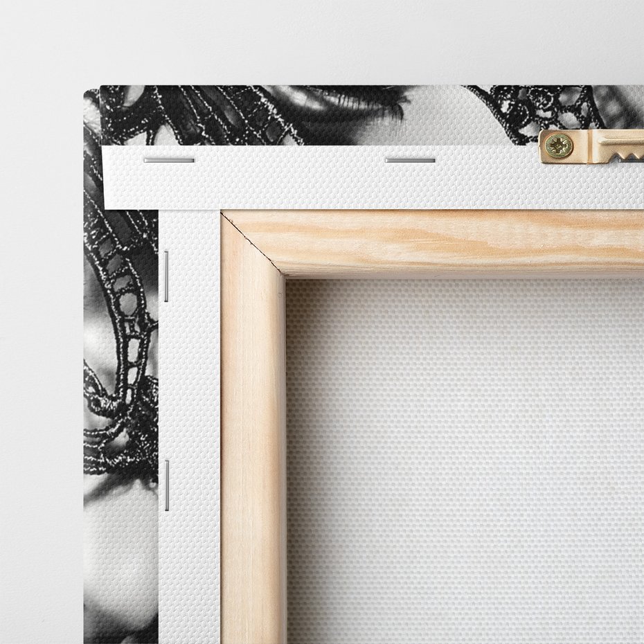 Obraz na płótnie - maska, portret, czerwień